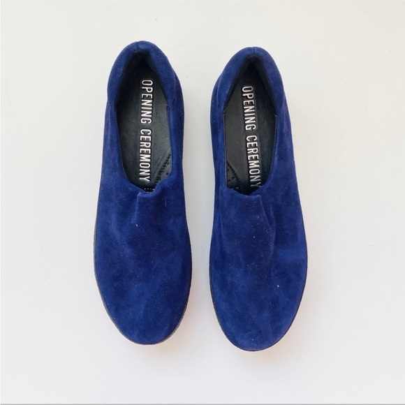 Opening Ceremony suede platform in blue - Picture 3 of 5